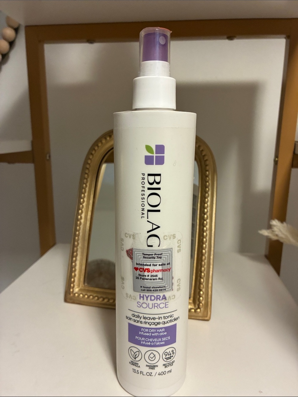 Biolage HydraSource Daily Leave-In Tonic 13.5 oz Dry Hair Moisture Spray